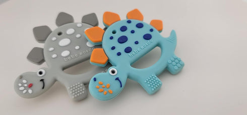Dinosaur Toys Baby Teething Toys Teether for Infant Baby Newborn 0-6 Months 6 to 12 18 Months and Up- Dino Teether Toy Freezer Safe & BPA Free...