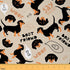 Dachshund Outdoor Fabric by The Yard, Sausage Dog Cute Pet Upholstery Fabric for Chairs,Kawaii Puppy Dog Decorative Fabric for Home DIY Projects, ...