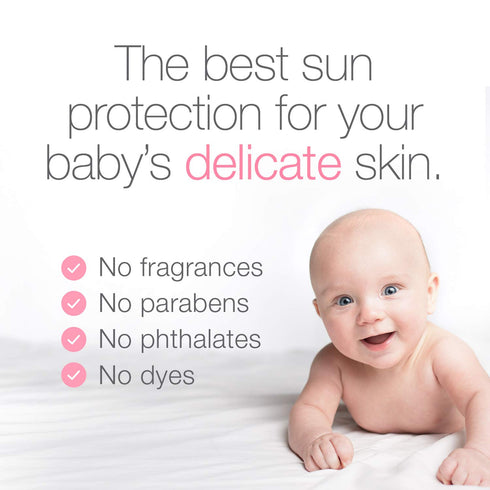 Neutrogena Pure & Baby Mineral Sunscreen Lotion with Broad Spectrum SPF 50 & Zinc Oxide, Water-Resistant, Hypoallergenic & Tear-Free Baby Sunscree...