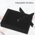 DesignSter Small Jewelry Tray-Ring Organizer 2PCS Premium Velvet Rings Earrings Display Tray Storage Insert Holder for Jewelry Box, Drawer, Dresse...