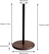 Black Paper Towel Holder Stand with Exquisite Wood Round Base, Niffgaff Free-Standing Paper Towel Roll Dispenser for Kitchen Countertop, Fits Stan...