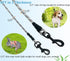 1/5", 1/3" Rope Dog Leash 6 Foot, Lightweight Sturdy Dog Walking Leash with Rotating Metal Clip, Multi-Color Pet Leash for Small Medium Dogs, Cats...