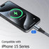 Puxnoin USB C to USB C Cable 6ft 60w, 3Pack USB C Cable, PD Type C Charging Cable Fast Charging Compatible with iPhone 15, MacBook Pro, iPad Pro, ...