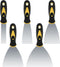 5 Pcs Putty Knife Set, 1" 2" 3" 4" 5" Stainless Steel Paint Scraper, Spackle Knife Set, Putty Knives, Wallpaper Paint Scraper Tool for Repairing D...