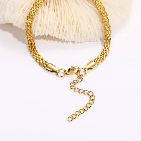 Silver Bracelets Mother's Day gifts Mesh Link Chain Bracelet for Women Men Dainty Chain Bracelets with Gift Box...