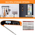 Meat Thermometer with Backlight & Calibration. Best Waterproof, Oversized Screen Digital Instant Read Candy Thermometer for Kitchen, Outdoor Grill...