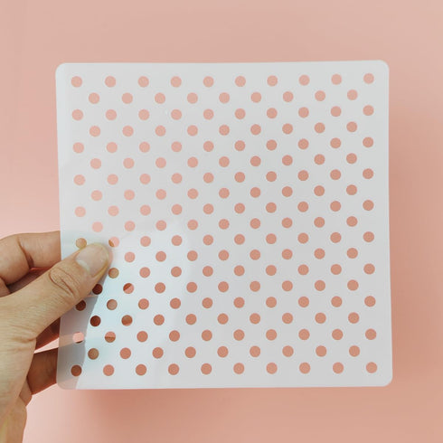 16 Pcs Geometric Stencils for Painting, 6"x6" Mixed Texture Dots Star Heart Checkered Buffalo Bricks Geometric Stencils for Painting on Card Canva...