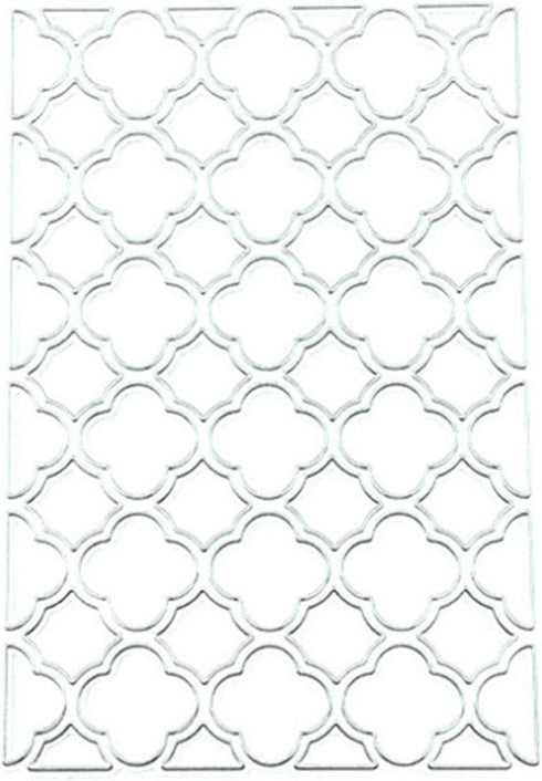 Cutting Dies Christmas Tag Set Metal Stencils Scrapbooking Tool DIY Carbon Steel Embossing Template for Paper Card Making (Hollow grid frame-10x6....