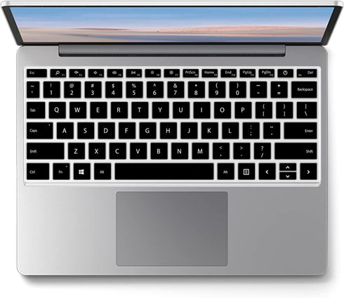 Keyboard Cover for 12.4" Newest Microsoft Surface Laptop Go 2 14" 2022 & Surface Laptop Go 2021 2020 with Touchscreen Keyboard Skin (Black)...