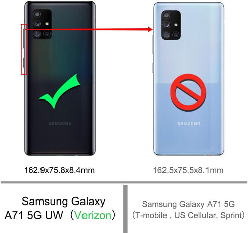Osophter Cellular Phone Case-Samsung Galaxy A71 5G UW, Protective Mobile Phone Cover for Samsung, Shock Absorbing TPU, Scratch Resistant, 4 Textur...
