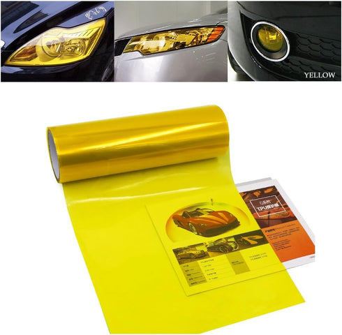 1797 Car Light Tint Film Headlight Fog Light Taillight Yellow Tinted Vinyl Tail Back Color Sticker Self Adhesive Shiny Chameleon Accessories Parts...