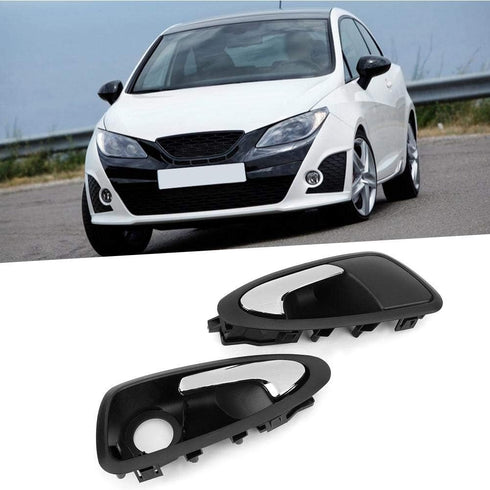KIMISS 2Pcs Car Inner Door Handle, Car Door Internal Handle Original Specification Fit for Seat 6J1837114A 6J1837113A (Black)...