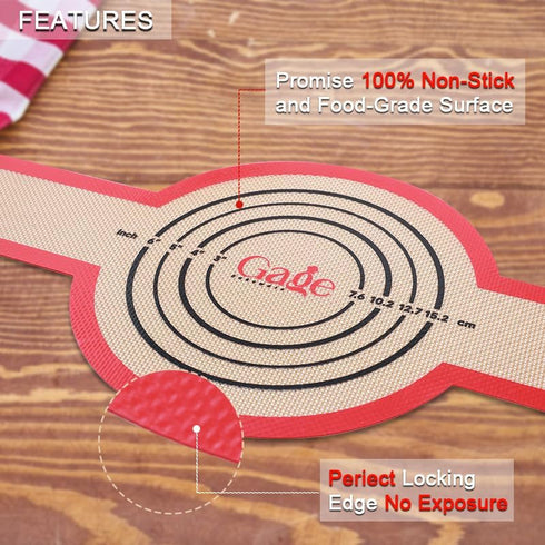 2 Pcs Silicone Bread Sling Silicone Baking Mat for Dutch Oven Liners Non-Stick Heat Resistant Reusable Sourdough Bread Baking Supplies with Long H...