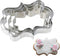 Plaque Frame Cookie Cutter 4Pcs/Set, Stainless Steel Pastry Biscuit Cookie Cutter Set Fondant Pancake Cutters Mold (Style 2)...