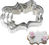 Plaque Frame Cookie Cutter 4Pcs/Set, Stainless Steel Pastry Biscuit Cookie Cutter Set Fondant Pancake Cutters Mold (Style 2)...