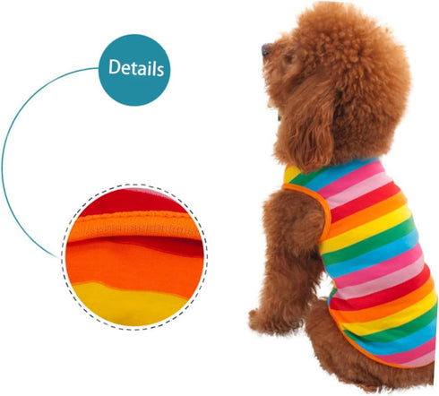 Live Aquarium Plants Dog Vest, Pet Dog Summer Striped Shirt, Dimensions Funky Dogs Clothes, Car Fish Tank Decorations, Blue Aquarium Gravel Shirts...