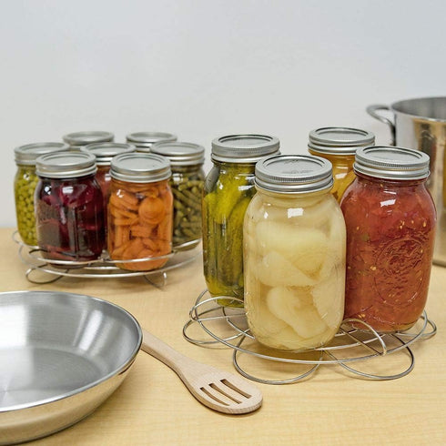 Southern Homewares Canning Rack for Pressure Cooker – Reversible Stacking System for Mason Jars & Food Storage, 2-Pack...
