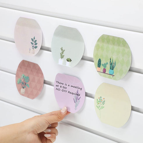 8 Pcs Plant Theme Cute Fishbowl Note Pad Color Sticky Funny Note Pad List Stylish Practical Cute Notepads for School Office Home Supplies, 50 Shee...