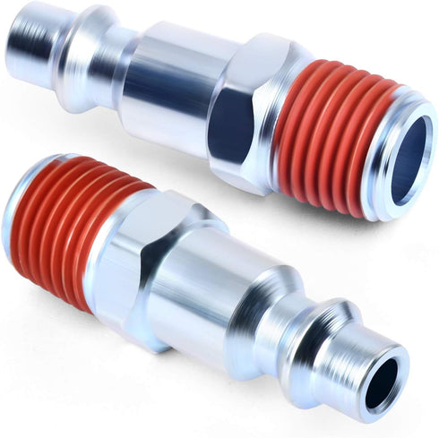 GASHER 1/4-Inch NPT Male Industrial Air Plug, Pneumatic Plugs 300PSI (10-Pack)...
