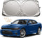Windshield Sun Shade for Dodge Charger 2011-2024 Challenger 2008-2024 Journey 2009-2020 Accessories, Car Front Window Sunshade Sun Visor Shield fo...