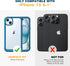 Diaclara Designed for iPhone 15 Case, Full Body Rugged Case with Built-in Touch Sensitive Anti-Scratch Screen Protector, with Camera Lens Protecto...