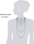 LPBeads 12 Pack Mix Size Stainless Steel Chain Necklace for Jewelry Making...
