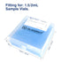 100 Well Microtube Storage Box, Blue Polypropylene Lockable Vial Holder Rack for 2ml Microcentrifuge Tubes and 12mm Autosampler Vials, 1 Pack...