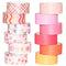 YUBBAEX 12 Rolls Pink Gold Washi Tape Set Masking Decorative Tapes (Pink Mix)...
