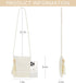 Straw Mesh Beach Bag Crossbody Clutch Purses for Women White Purses for Women Crossbody Purses Cross Body Bag...