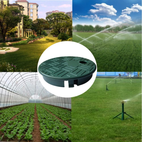 2 Pcs Sprinkler Valve Box Cover, Cover for Irrigation System, Round ID 5.5" OD 6" Sprinkler Valve Box Cover Lid, for Sprinkler in Ground Outside...