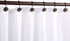 CHICTIE Bronze Shower Curtain Hooks - Oil Rubbed,Set of 12 Circle Decorative Shower Curtain Rings,Metal Rustproof Shower Curtain Hooks for Bathroo...