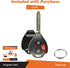 Remote Entry Uncut Car Key Fob Replacement Case Shell Button Pad for HYQ12BBY, GQ4-29T, MOZB41TG...