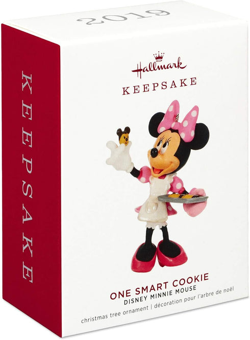 Hallmark Keepsake Christmas Ornament 2019 Year Dated Disney Minnie Mouse One Smart Cookie,...