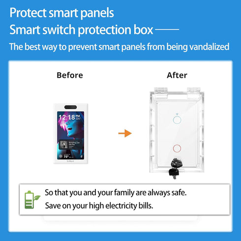 Smart Home Switch Cover,Baby Proof Light Outlet Covers,Child Safety Switch Plate Guard,Wall Plug Box,Kids Electrical Protector Box Fits All Outlet...