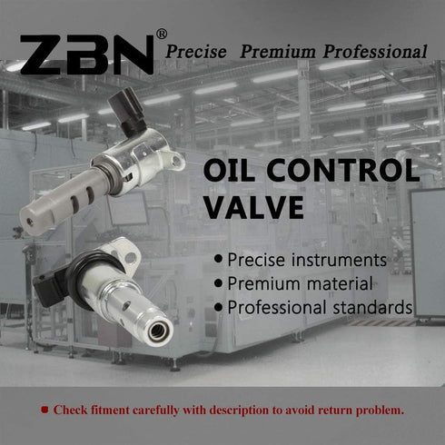 ZBN Oil Control VVT Valve Variable Valve Timing Solenoid Fit 918-024 24355-2B700 Compatible With Hyundai Accent Veloster Kia Rio Soul...