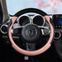 Stylish Cute Cat Steering Wheel Cover for Women Girl,Leather Auto Car Steering Wheel Cover Universal Fit 15 Inch Car Interior Accessories (Black&P...