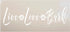 Live Love Bark Stencil by StudioR12 | Craft DIY Pet & Animal Home Decor | Paint Wood Sign | Reusable Mylar Template | Select Size (12 inches x 5.5...