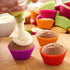 Silicone Cupcake Liners Reusable Silicone Baking Cups Nonstick Muffin Molds Easy Clean Silicone Muffin Liners, 24 Pieces in 8 Rainbow Colors...