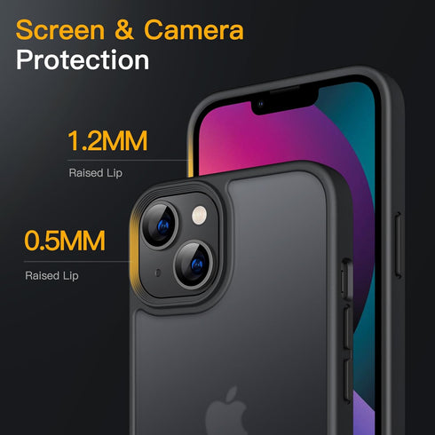 JETech Matte Case for iPhone 13 Mini 5.4-Inch, Shockproof Military Grade Drop Protection, Frosted Translucent Back Phone Cover, Anti-Fingerprint (...