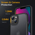 JETech Matte Case for iPhone 13 Mini 5.4-Inch, Shockproof Military Grade Drop Protection, Frosted Translucent Back Phone Cover, Anti-Fingerprint (...