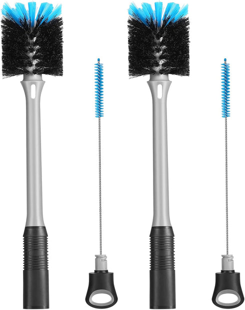 2-in-1 Bottle Brush with Straw Brush, Long Handle Water Bottle Scrubbing Brush, Built for Cleaning Sport Bottles, Baby Bottles, Water Bottles, Cof...
