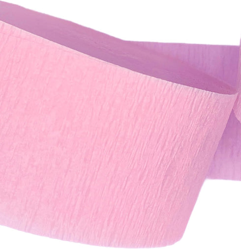 Pink and Dark Metallic Gold Crepe Paper Streamers; Made in USA...