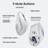 UGREEN Wireless Mouse, Ergonomic Bluetooth 5.0 Mouse for Laptop, 2.4G Cordless Mouse with USB Receiver, 1000/1600/2000/4000 DPI, 5 Buttons Silent ...
