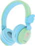 Riwbox BT05 Bluetooth Kids Headphones Wireless Foldable Headset Over Ear with Volume Limited and Mic/TF Card Compatible for iPad/iPhone/Tablet (Gr...