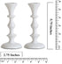Rely+ White Candle Holders Set of 2 Decorative Centerpiece Table Candlesticks Holders for Taper Candles Home Decor Candle Holders for Dinner Party...