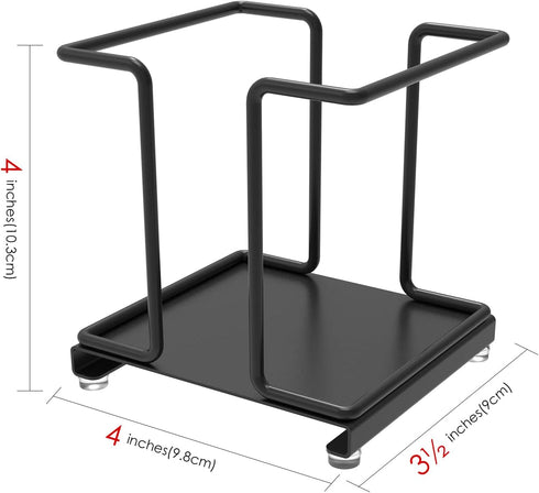 Metal Bathroom Cup Dispenser, Disposable Paper Bathroom Cup Holder, Countertop Cup Storage Organizer for Home Office (Black)...