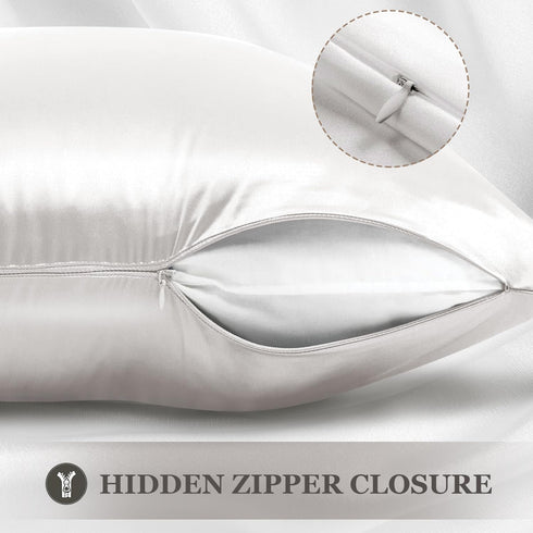 Adubor Silk Pillow Case, 23 Momme 6A Grade Fibers, 900 Thread Count, Mulberry Silk Pillow Case for Hair and Skin Health, with Hidden Zipper (Queen...