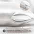 Adubor Silk Pillow Case, 23 Momme 6A Grade Fibers, 900 Thread Count, Mulberry Silk Pillow Case for Hair and Skin Health, with Hidden Zipper (Queen...