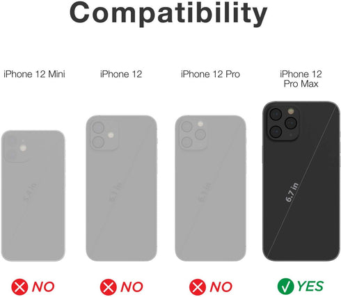 RAPTIC Clear Case Compatible with iPhone 12 Pro Max Case, Anti-Yellow Slim Cover, Shock Absorbing Rubber, Scratch Resistant Protective Case, Fits ...