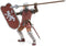 Papo -Hand-Painted - Figurine -Medieval-Fantasy -Knight with Javelin -39756 - Collectible - for Children - Suitable for Boys and Girls - from 3 Ye...